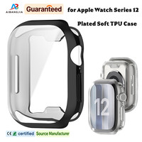 Coque en TPU souple et durable pour Apple Watch 12, 46mm, protection d'écran en silicone fin anti-rayures pour IWatch 42mm
