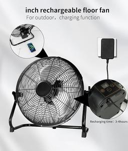 12''Battery Operated <strong>Fan</strong> Rechargeable Floor <strong>Fan</strong> Run up to 30 Hours <strong>Powered</strong> High Velocity Cordless Outdoor <strong>Fans</strong> HJ-12RF-E - Product Image 2