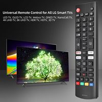 Control Remoto Universal para Smart TV AKB76037601, Compatible con Todos los Modelos LG, Funciona con Pilas AAA, 4 Botones