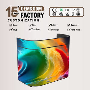 Mesa de <span class=keywords><strong>DJ</strong></span> con Pantalla LED, Consola de <span class=keywords><strong>DJ</strong></span> con Pantalla LED Plegable para Fiestas - Product Image 1