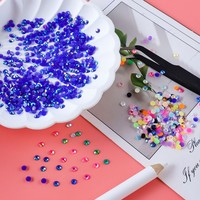 Kit de 30 couleurs de strass en résine à dos plat, 27000 pièces, avec stylo à colle B7000, pincettes, cuillère, taille-crayon, plateau, pour DIY