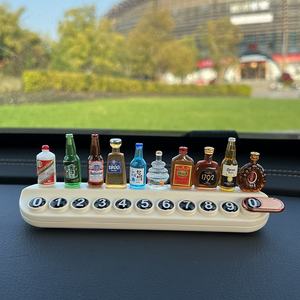 Cute Cure Series pequeña botella <span class=keywords><strong>de</strong></span> vino accesorio interior creativo para aromaterapia Placa <span class=keywords><strong>de</strong></span> teléfono móvil Número <span class=keywords><strong>de</strong></span> estacionamiento temporal - Product Image 2