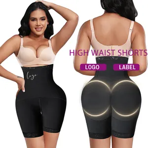 Phụ Nữ Sau Sinh Tummy Kiểm Soát Mông Nâng Lên Cơ Thể Shaper Girdles Cao Eo Nén Fajas Colombianas Quần Short Shapewear Quần Lót