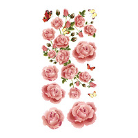 Tatouages temporaires 3D papillons et fleurs, autocollants colorés pour le corps, tatouages temporaires pour femmes