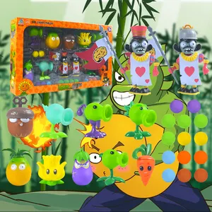 PLANTS VS ZOMBIES PVZ 2 Kit tembak garasi mainan Bagged beberapa peran hadiah anak-anak untuk anak laki-laki Action Figure