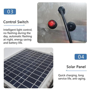 Tùy Chỉnh Thành Phố An Toàn Đường Phố Nhôm Bảng Điều Chỉnh Dấu Hiệu Cho Bán 800Mm 16V 5W Năng Lượng Mặt Trời Màu Xanh Thông Tư Tuyến Đường <span class=keywords><strong>LED</strong></span> Nhấp Nháy Dấu Hiệu Giao Thông - Product Image 4