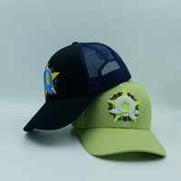 Casquettes en nylon à six panneaux avec broderie 3D, motif lettres, formelles, unisexes, ajustables pour adultes