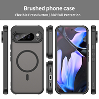 Étui de téléphone magnétique en PC et TPU avec finition mate de luxe pour Google Pixel 9 Pixel 10 Pro Xl, compatible avec la charge sans fil