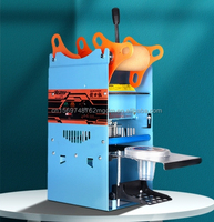 Machine semi-automatique manuelle et électrique de scellage de tasse de diamètre de tasse de 90/95mm avec la technologie de chauffage pour le thé au lait de bulle