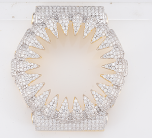 ขอบตัวเรือนนาฬิกา Stock Watch รุ่น <span class=keywords><strong>GA</strong></span>-<span class=keywords><strong>100</strong></span> 925 เงินแท้ ประดับด้วยมอสซิไนต์ VVS สำหรับนาฬิกา <span class=keywords><strong>G</strong></span>-<span class=keywords><strong>Shock</strong></span> GW6900 พร้อมขอบตัวเรือนนาฬิกาสีฟ้า แดง และสี W ประดับด้วยเพชร CZ - Product Image 2