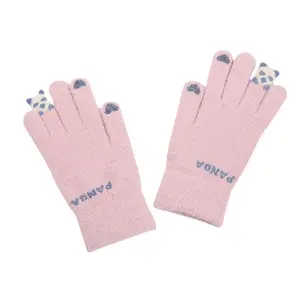 Wholesale Wool lady mitten Stretch knit mitten Cute cold-proof touch screen mitten