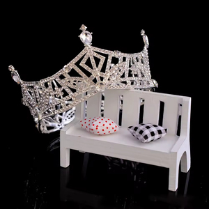 Couronne de Mariage et de Concours de Beauté Grande Taille pour Femme - Tiara Ronde Complète Miss Monde - Offre Spéciale - Product Image 4