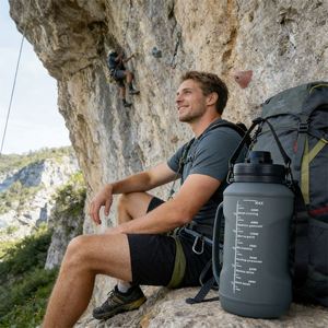Botella de Agua para Gimnasio 2026, Fácil de Lavar, de Silicona Suave, con Asa de Transporte Elegante, para Escalada en Roca - Product Image 4