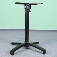 Meubles d'extérieur populaires, base en aluminium robuste, pied de table pliable léger pour la maison, le bar et la cuisine