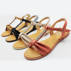 Sandalias planas con flores para niña y niño, <span class=keywords><strong>zapatos</strong></span> de princesa con diamantes de imitación, precio barato - Product Image 1