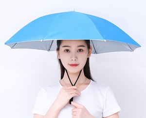 Chapeau <span class=keywords><strong>parapluie</strong></span> <span class=keywords><strong>de</strong></span> 69 cm pour la tête, pêche en plein air, <span class=keywords><strong>randonnée</strong></span>, plage, camping, parasol <span class=keywords><strong>mains</strong></span> <span class=keywords><strong>libres</strong></span> pour adultes - Product Image 1