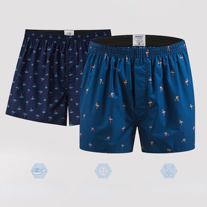 FF3621 drôle confort <span class=keywords><strong>coton</strong></span> lâche hommes Shorts sommeil pyjamas sous-vêtements sous-vêtement imprimé <span class=keywords><strong>coton</strong></span> hommes boxeurs Shorts - Product Image 2