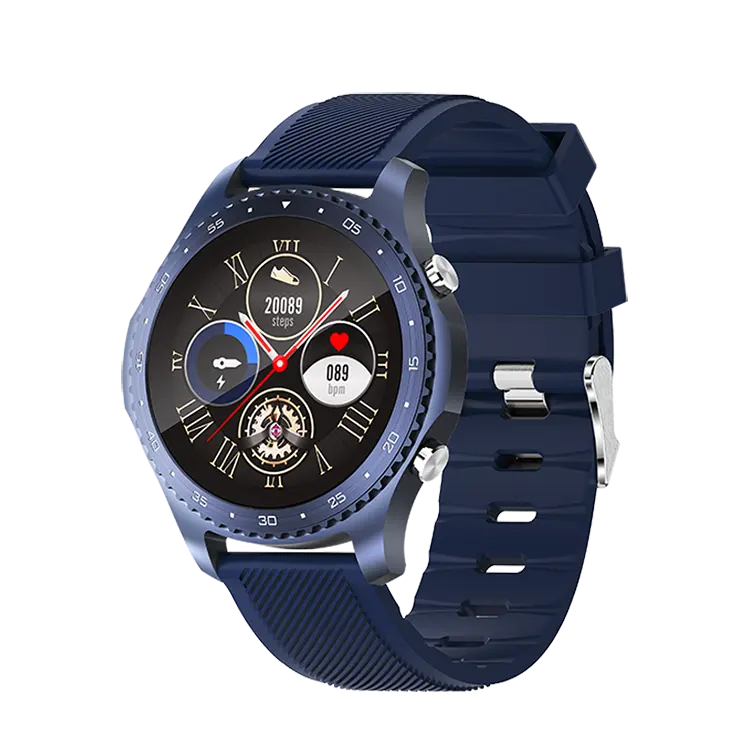 הגלובלי גרסה חדש מצוין עיצוב עסקי ספורט Smartwatch גברים GPS 5ATM מוסיקה חכם שעון עבור אנדרואיד IOS