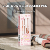 Stylo Gel Effaçable à Mine Coulissante, Écriture Fluide et Séchage Rapide, Rechargeable, Idéal pour l'Entraînement des Élèves du Primaire