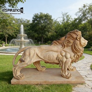 <span class=keywords><strong>Statue</strong></span> de <span class=keywords><strong>lion</strong></span> Renaissance pour extérieur, sculpture en <span class=keywords><strong>pierre</strong></span> moulée pour aménagement paysager de jardin, décoration de villa - Product Image 4