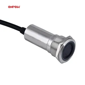ONPOW 22mm Ring 12~24VDC Stainless steel touchless sensor switch no touch switch for doorbell or machine