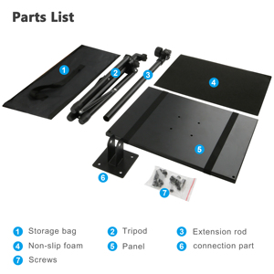 Vendedor caliente Altura ajustable 360 Rotación Soporte para computadora portátil Soporte para proyector de metal estable Soporte de trípode de alta demanda - Product Image 4
