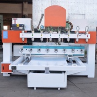 Tianjiao 8 broches CNC Machine 4 axes routeur de sculpture sur bois avec machine rotative multi-têtes