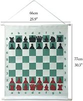 Planche de démonstration d'échecs en vinyle pliable en plastique de haute qualité facile à transporter avec des pièces d'échecs fendues pour l'apprentissage