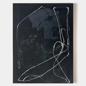 Peinture sur toile personnalisée en gros, œuvre d'art peinte à la main, décoration murale, art abstrait texturé 3D, peinture à l'huile pour la maison et l'hôtel - Product Image 2