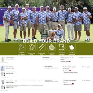 Polo Sportiva da Uomo in Poliestere con Stampa Personalizzata a Sublimazione, Manica Corta, Slim Fit, Produttori di Magliette da Golf - Product Image 3