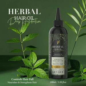 Private Label Vegan organico olio per capelli a base di erbe per la crescita dei capelli con facile applicatore per capelli secchi o danneggiati uomini e donne - Product Image 2