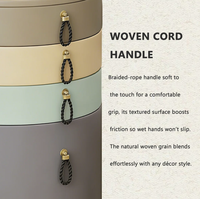 Hanyee - Coiffeuse cylindrique moderne et minimaliste avec tabouret, table de maquillage avec miroir pour chambre à coucher