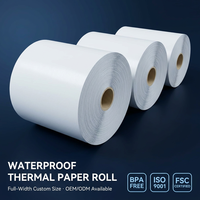 Papier thermique pour reçus de caisse, blanc, économique, en gros rouleaux, pour transfert thermique
