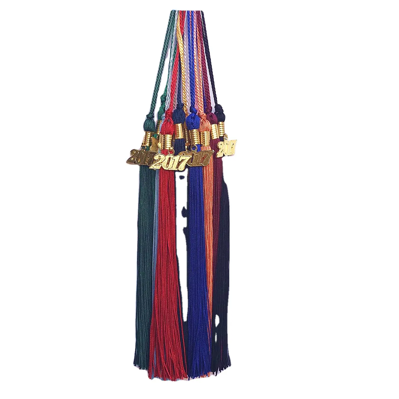 Hot Selling High Quality Multiple Colors Graduation Cap Fringe Polyester Tassel Fabric