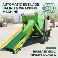 Machine d'emballage automatique haute performance pour ensilage agricole, foin et paille avec film de conditionnement