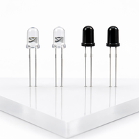 Émetteur LED IR 3 mm 940 nm à trou traversant, diode électroluminescente infrarouge de petite taille