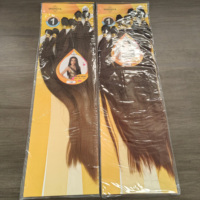 Cheveux synthétiques Yaki populaires à faible coût, 6 pièces, 26-30 pouces, qualité stable, sans perte de cheveux, faciles à gérer, article très vendu pour le marché professionnel