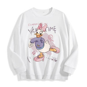 Daisy Duck cartone animato Graphic girocollo <span class=keywords><strong>felpa</strong></span>, noi magazzino, 6 colori - Product Image 3