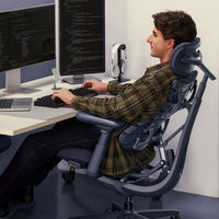 Chaise de bureau ergonomique moderne en maille pivotante et réglable avec un design élégant Libernovo