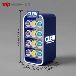 Espositore TERMEIN Personalizzato in Acrilico a 4 Livelli con Luce LED per Bustine di Nicotina, Snus e Tabacco Senza Fumo per Tabaccherie - Product Image 1