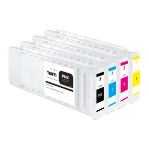 Epson Epson 600 S50600 surecolor yazıcılar için 700ml T6871- T6874 eko-solvent uyumlu mürekkep kartuşu