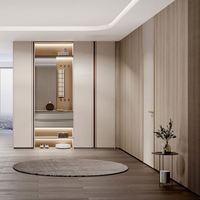 Armoire personnalisée de haute qualité grande ouverte rose meubles de maison ensembles de chambre à coucher en bois moderne dressing pour femmes de 2 ans