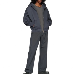 Sweat à capuche zippé pour homme Topshow, durable, personnalisé, 100% coton, 400 g/m², écologique, surdimensionné, en molleton français, 400 g/m² - Product Image 3