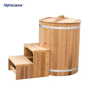 Freestanding Bathroom Bespoke Wooden Ice Bath Bucket For Adult Pool For Sale