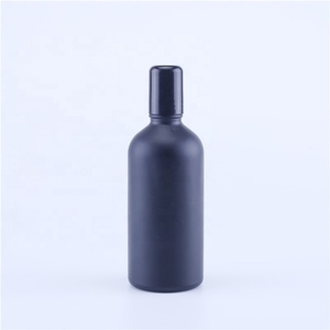 Chai Lọ Thủy Tinh Màu Đen Mờ 30ML <span class=keywords><strong>50ML</strong></span>, Chai Đóng Gói Tinh Dầu Thơm Với Hạt Thép Cuộn Trên Lọ - Product Image 5