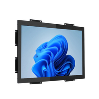 Monitor Layar Sentuh Panel Kaca TFT LCD 15.6" 4:3 IP65 Tahan Air, Rugged, Open Frame, LED Display untuk Penggunaan Industri dan Bisnis