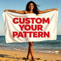 Wholesale Magnetic Microfiber Beach Towel Quick Dry Sand Free Anti Slip Windproof Custom Printed Beach Towel Manufacturer