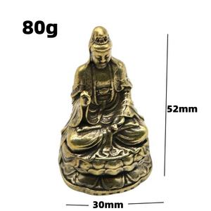 Messing material Nanhai Guanyin Bodhisattva Buddha Statue kleine Ornamente Guanyin Messing wie Retro-Handwerk - Product Image 3