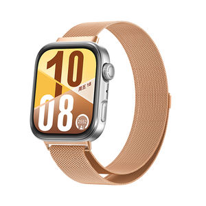 Correa de reloj de malla de acero a presión con doble hebilla de 06 hilos, estilo Milán, ideal para DW, <span class=keywords><strong>Apple</strong></span>, <span class=keywords><strong>Huawei</strong></span>, Samsung, con funciones inteligentes - Product Image 4