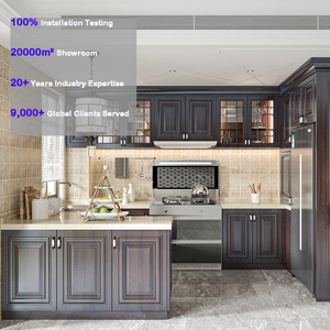 Residential Project Easy to Install Kitchen Cabinets China Modern Kitchen Design Smart Black Lacquer Full Kitchen Cabinet Set - Product Image 1